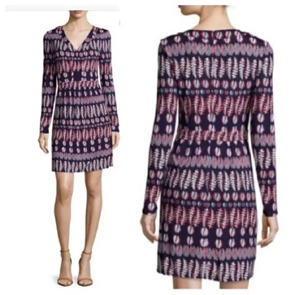 TORY BURCH fantasy printed mini dress XL